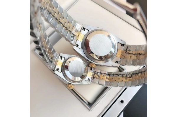 Rolex Datejust Replica 36/28mm RG/SS Jubilee Gold Dial Luxury Watch - Image 9