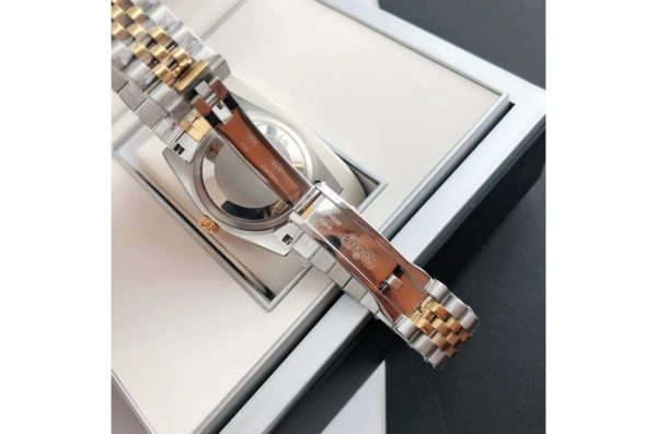 Rolex Datejust Replica 36/28mm RG/SS Jubilee Grey/Roman Dial Luxury Watch - Image 7