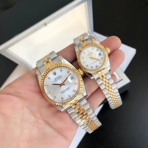 Rolex Datejust Replica 36/28mm Rose Gold Stainless Steel Jubilee Silver Diamond Luxury Watch