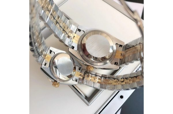Rolex Datejust Replica 36/28mm Rose Gold Stainless Steel Jubilee Silver Diamond Luxury Watch - Image 6