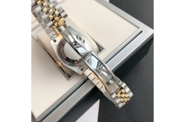 Rolex Datejust Replica 36/28mm RG/SS Jubilee White Dial Luxury Watch - Image 6