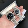 Rolex Datejust Replica 36/28mm SS/SS Jubilee Black Dial Luxury Watch