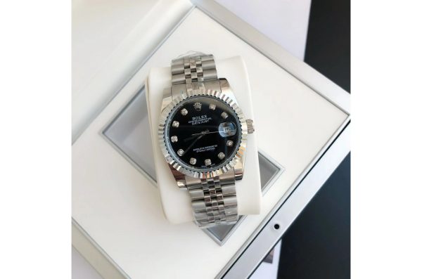 Rolex Datejust Replica 36/28mm SS/SS Jubilee Black Dial Luxury Watch - Image 5