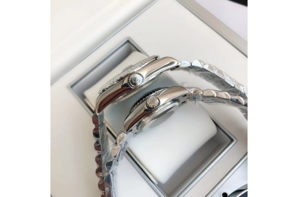 Rolex Datejust Replica 36/28mm SS/SS Jubilee Black Dial Luxury Watch - Image 9