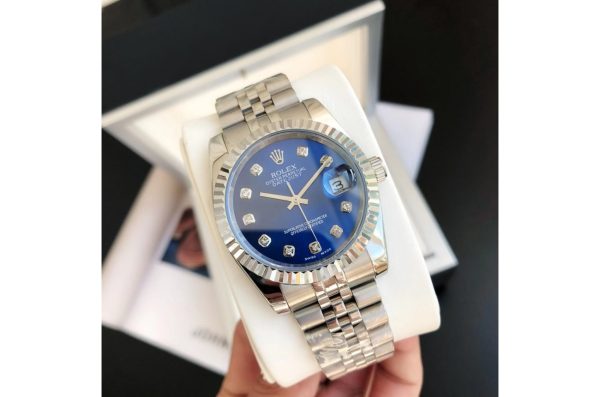 Rolex Datejust Replica 36/28mm SS/SS Jubilee Blue Dial Luxury Watch - Image 2