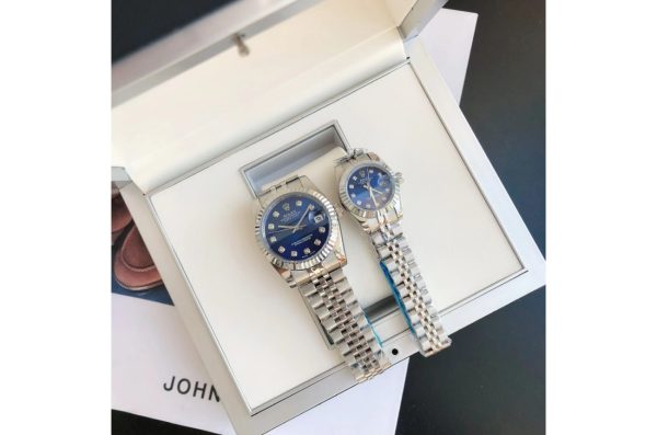 Rolex Datejust Replica 36/28mm SS/SS Jubilee Blue Dial Luxury Watch - Image 3