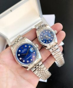 Rolex Datejust Replica 36/28mm SS/SS Jubilee Blue Dial Luxury Watch