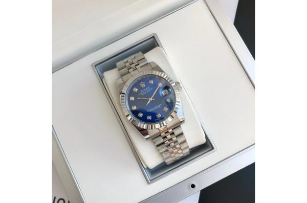Rolex Datejust Replica 36/28mm SS/SS Jubilee Blue Dial Luxury Watch - Image 4