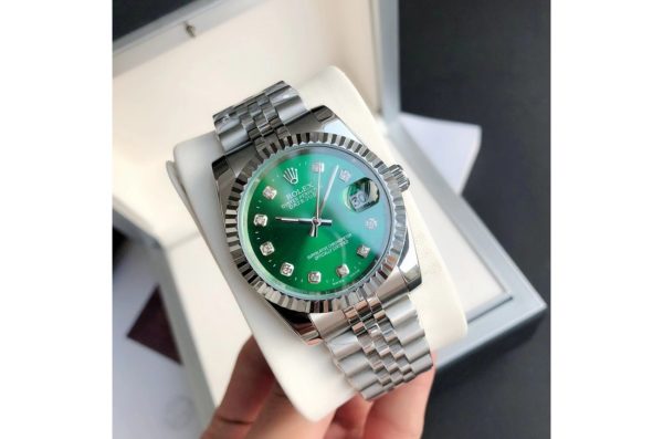 Rolex Datejust Replica 36/28mm SS/SS Jubilee Green Dial Luxury Automatic Watch - Image 2