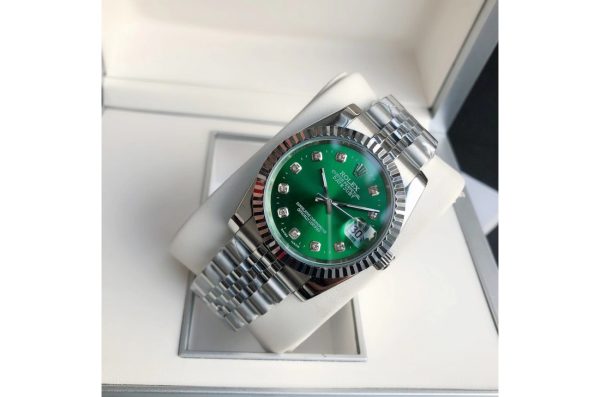 Rolex Datejust Replica 36/28mm SS/SS Jubilee Green Dial Luxury Automatic Watch - Image 3