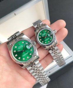 Rolex Datejust Replica 36/28mm SS/SS Jubilee Green Dial Luxury Automatic Watch