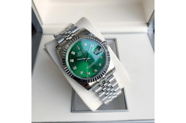 Rolex Datejust Replica 36/28mm SS/SS Jubilee Green Dial Luxury Automatic Watch - Image 4