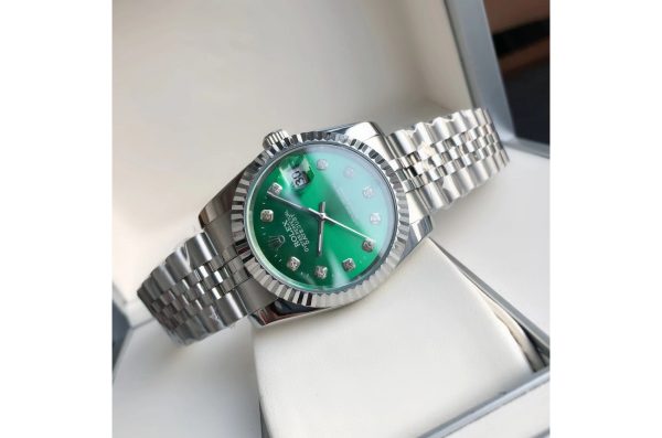 Rolex Datejust Replica 36/28mm SS/SS Jubilee Green Dial Luxury Automatic Watch - Image 6