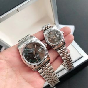 Rolex Datejust Replica 36/28mm Stainless Steel Jubilee Grey/Roman Dial Luxury Watch