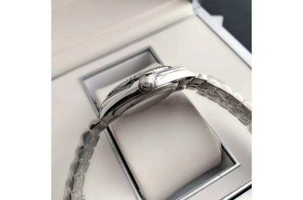 Rolex Datejust Replica 36/28mm Stainless Steel Jubilee Grey/Roman Dial Luxury Watch - Image 8