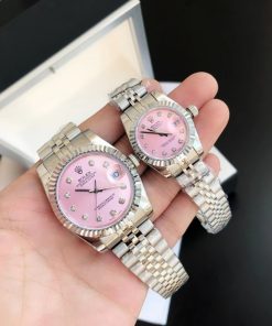 Rolex Datejust Replica 36/28mm SS/SS Jubilee Pink Dial Luxury Watch for Women