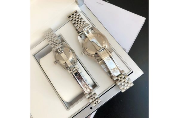 Rolex Datejust Replica 36/28mm Stainless Steel/Jubilee Silver/Diamond Luxury Watch - Image 6