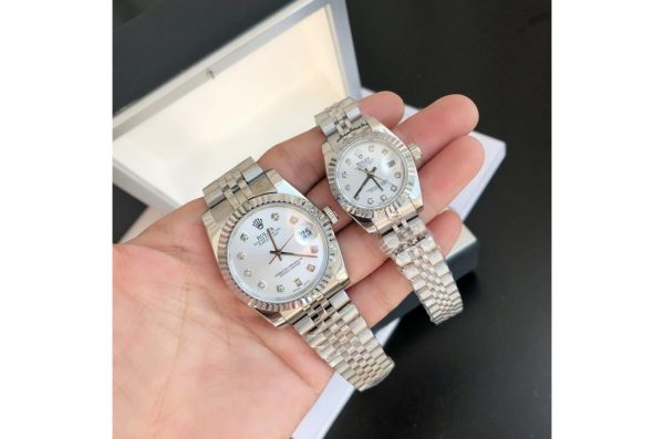 Rolex Datejust Replica 36/28mm Stainless Steel/Jubilee Silver/Diamond Luxury Watch