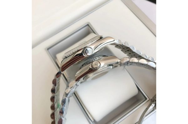 Rolex Datejust Replica 36/28mm Stainless Steel/Jubilee Silver/Diamond Luxury Watch - Image 8