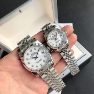 Rolex Datejust Replica 36/28mm Stainless Steel/Jubilee White Dial Luxury Watch