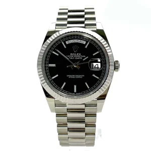 Rolex Day-Date Superclone 40mm Black Dial 228239 Luxury Automatic Replica for Men