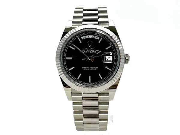 Rolex Day-Date Superclone 40mm Black Dial 228239 Luxury Automatic Replica for Men