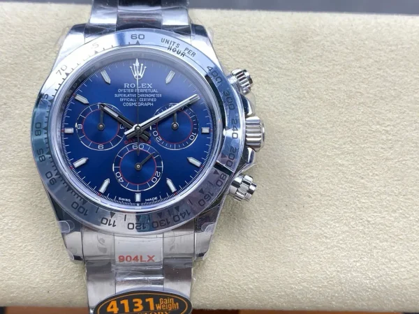 Rolex Daytona Replica Superclone 40 mm 126509 Bright Blue Dial Luxury Timepiece - Image 2