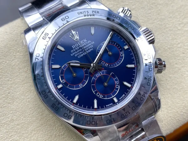 Rolex Daytona Replica Superclone 40 mm 126509 Bright Blue Dial Luxury Timepiece - Image 3