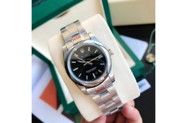Rolex Oyster Perpetual Replica 31/41mm Stainless Steel/Black Dial Luxury Watch - Image 2