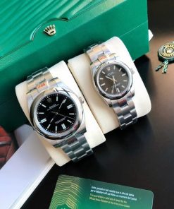 Rolex Oyster Perpetual Replica 31/41mm Stainless Steel/Black Dial Luxury Watch