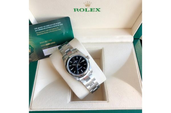 Rolex Oyster Perpetual Replica 31/41mm Stainless Steel/Black Dial Luxury Watch - Image 7