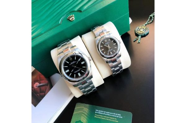 Rolex Oyster Perpetual Replica 31/41mm Stainless Steel/Black Dial Luxury Watch