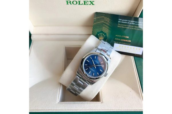 Rolex Oyster Perpetual High Quality Replica 31/41mm Stainless Steel Blue Automatic Watch for Men/Women - Image 5