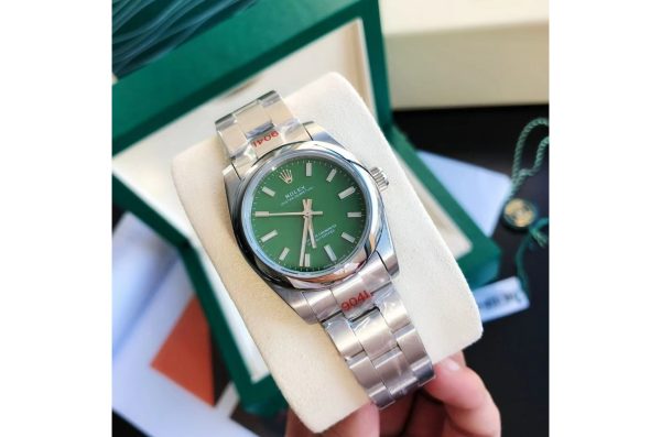 Rolex Oyster Perpetual Replica 31/41mm Stainless Steel Automatic Green Luxury Watch for Men/Women - Image 2
