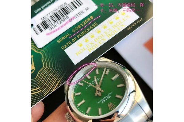 Rolex Oyster Perpetual Replica 31/41mm Stainless Steel Automatic Green Luxury Watch for Men/Women - Image 7