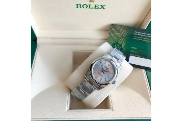 Rolex Oyster Perpetual 31/41mm Replica Stainless Steel/Silver Automatic Luxury Watch - Image 5