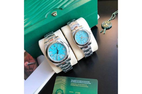 Rolex Oyster Perpetual Replica 31/41mm Stainless Steel/Tiffany Blue Luxury Watch