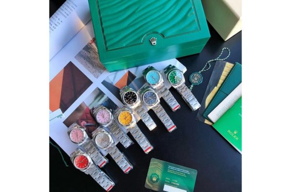 Rolex Replica Oyster Perpetual High Quality Automatic 31/41mm Stainless Steel Yellow Dial Luxury Watch - Image 10