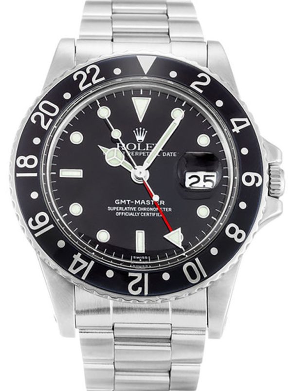 Rolex GMT-Master Replica 40mm Black Dial Luxury Watch - High Quality 16750 Model