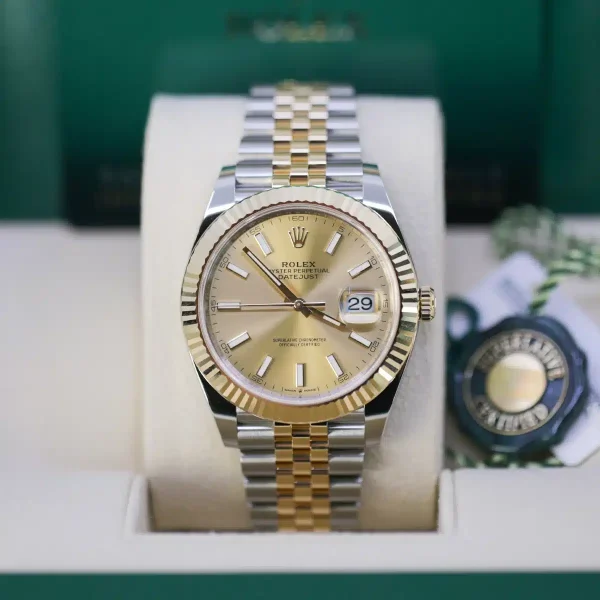 Rolex Datejust II Replica 41mm Champagne Dial 126333 Luxury Watch High Quality - Image 2