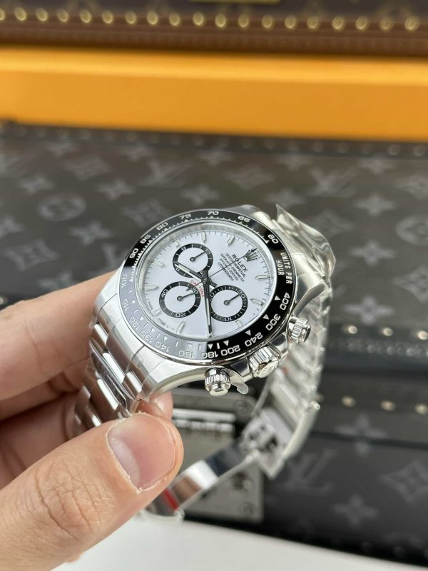 Rolex Daytona Superclone Replica "Panda" 40 mm White Dial 126500LN - Luxury High-Quality Chronograph Watch - Image 3