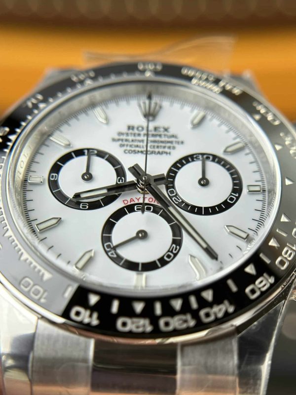 Rolex Daytona Superclone Replica "Panda" 40 mm White Dial 126500LN - Luxury High-Quality Chronograph Watch - Image 5