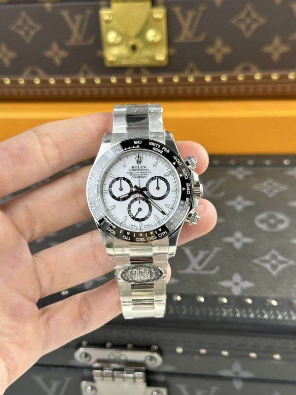 Rolex Daytona Superclone Replica "Panda" 40 mm White Dial 126500LN - Luxury High-Quality Chronograph Watch - Image 14