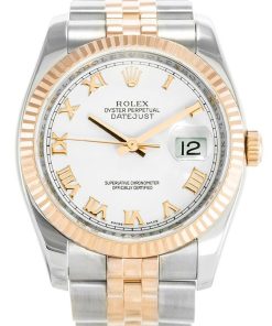 Rolex Datejust Replica 36mm White Dial 116231 Luxury High Quality Timepiece