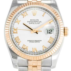 Rolex Datejust Replica 36mm White Dial 116231 Luxury High Quality Timepiece