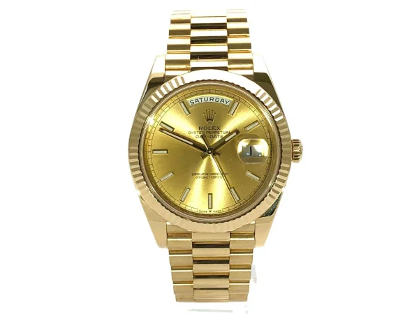 Luxury Rolex Day-Date II Replica 40mm Champagne Dial 228238 - High Quality Timepiece
