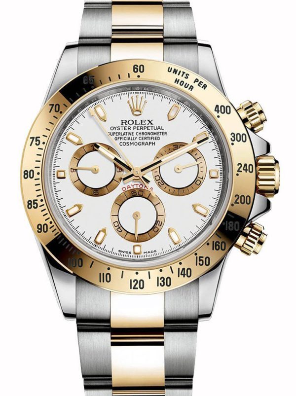 Rolex Daytona Superclone Replica 40mm White Dial 116523-2 Luxury High Quality Timepiece