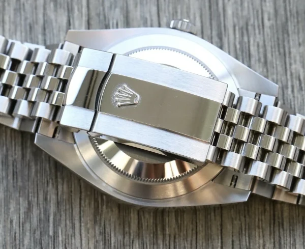Rolex Datejust 41mm Replica Rhodium Dial 126334 ??Wimbledon?? Flutted Jubilee Luxury Watch - Image 7