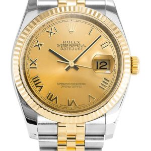 Rolex Datejust 36mm Replica Gold Dial 116233 Luxury High Quality Timepiece