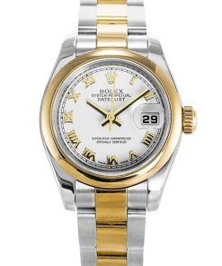 Rolex Datejust 26mm White Dial Replica Luxury Women's Watch 179163